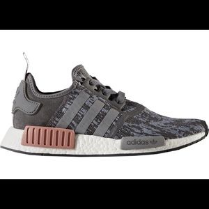 adidas NMD R1 Heather Grey Raw Pink